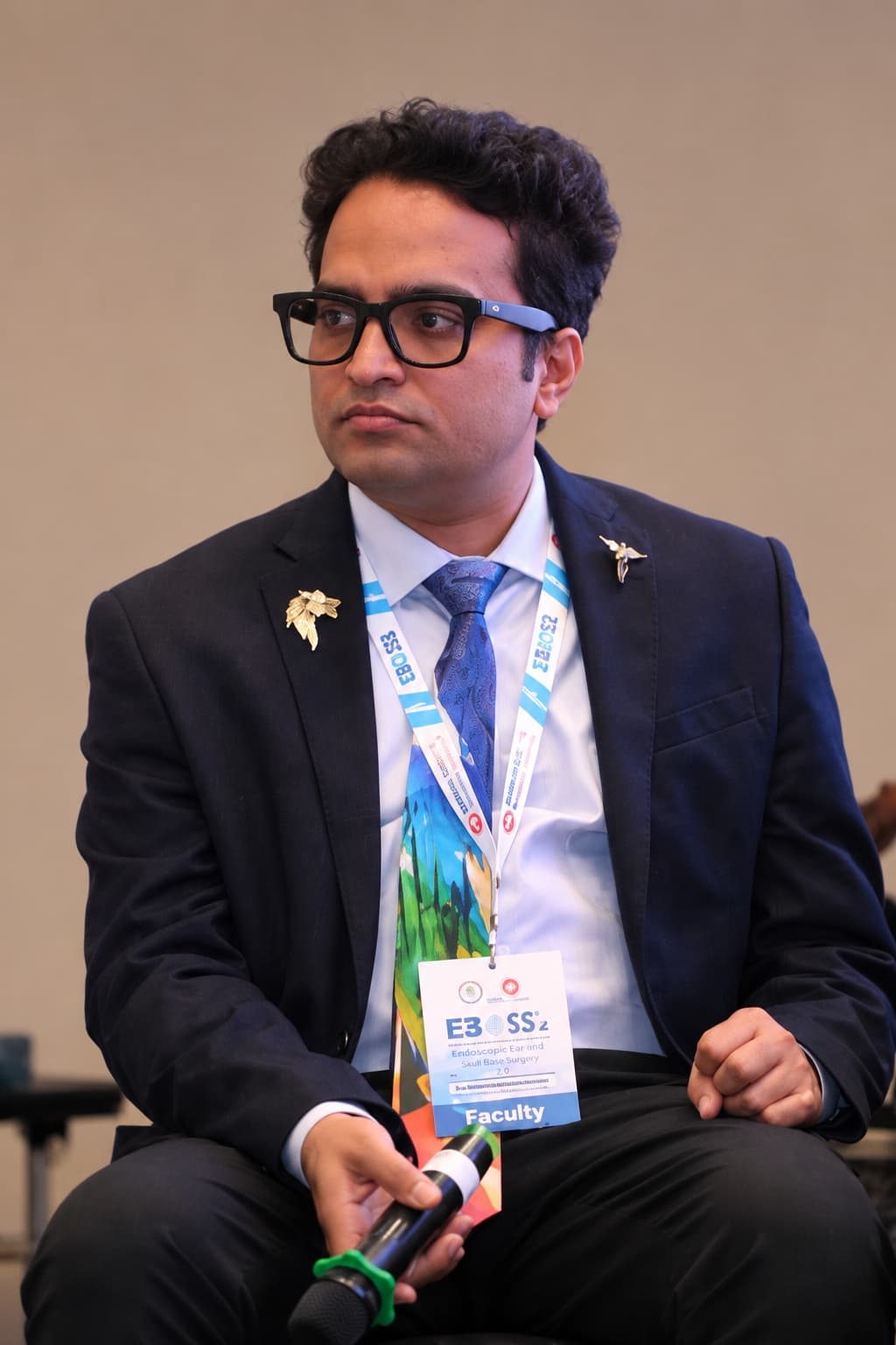 Dr. Radhamadhab Sahu serving as expert faculty at EBOSS 2.0 Endoscopic Ear and Skull Base Surgery